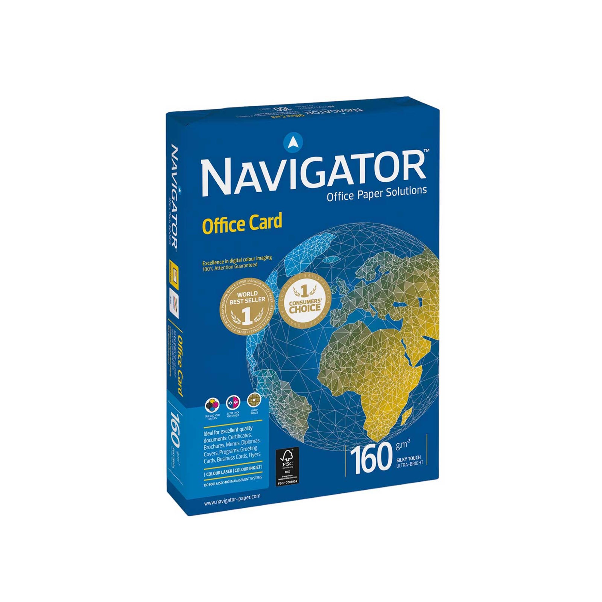 Navigator Копирен картон Office Card, А4, 160 g/m2, 250 листа