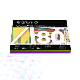 Fabriano Копирна хартия Colore, A4, 80 g/m2, асорти, 5 цвята х 50 листа
