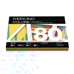 Fabriano Копирна хартия Colore, A3, 80 g/m2, асорти, 5 цвята х 50 листа