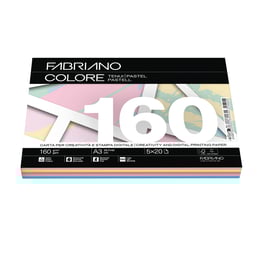 Fabriano Копирна хартия Colore, A3, 160 g/m2, асорти, 5 цвята х 20 листа