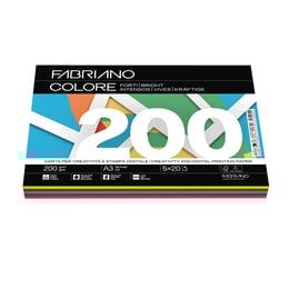 Fabriano Копирна хартия Colore, A4, 200 g/m2, асорти, 5 цвята х 20 листа