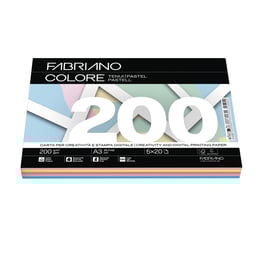 Fabriano Копирна хартия Colore, A4, 200 g/m2, асорти, 5 цвята х 20 листа