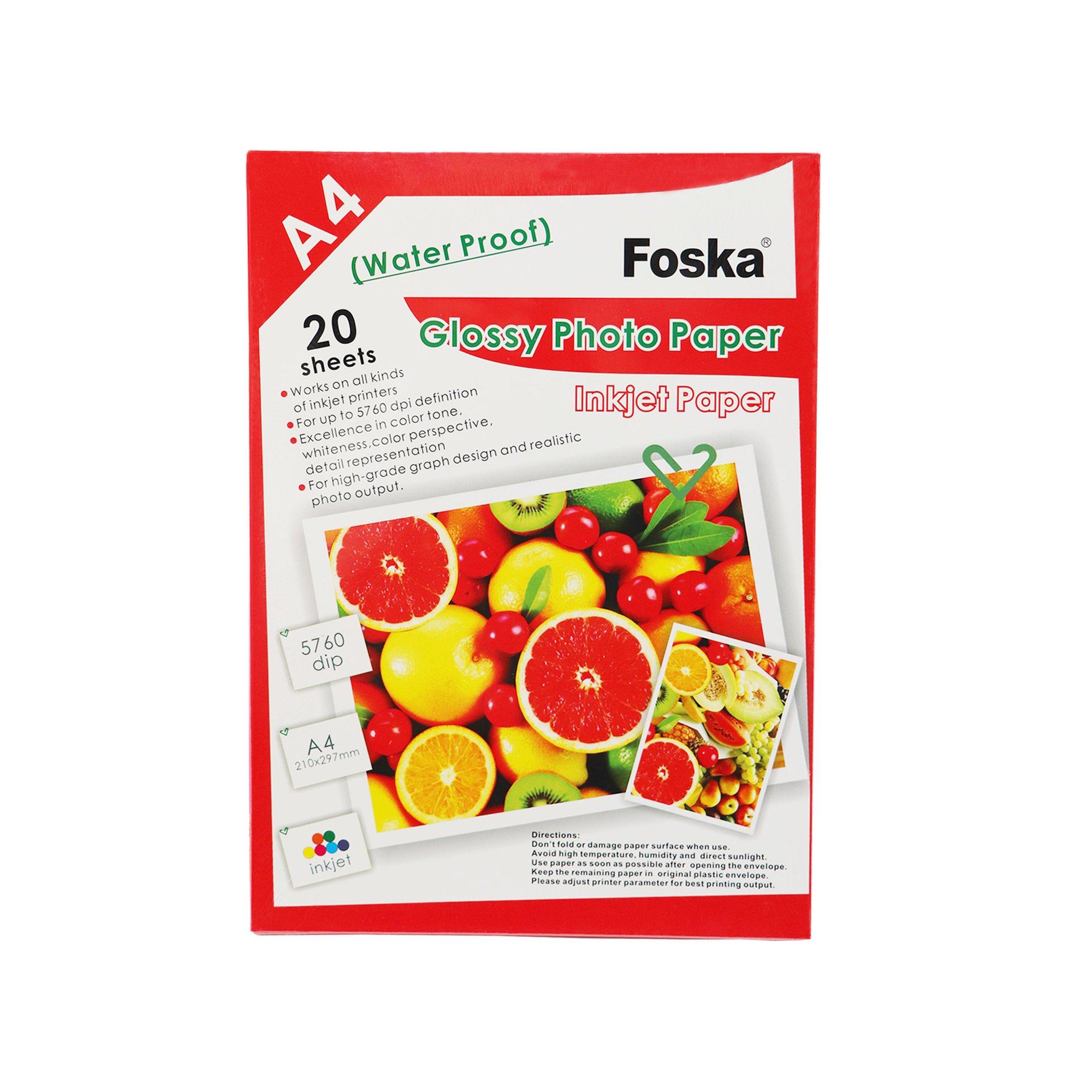 Foska Фото хартия, A4, 230 g/m2, гланц, 20 листа