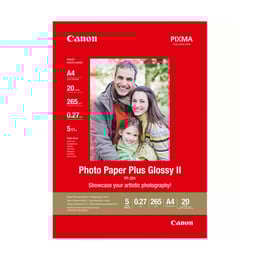 Canon Фото хартия Plus Glossy II PP-201, 265 g/m2, A4, 20 листа
