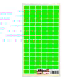 Top Office Самозалепващи се етикети за цени, 12 x 18 mm, зелени, 960 броя