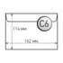 Office 1 Плик, C6, 114 x 162 mm, хартиен, със самозалепваща лента, бял, 100 броя