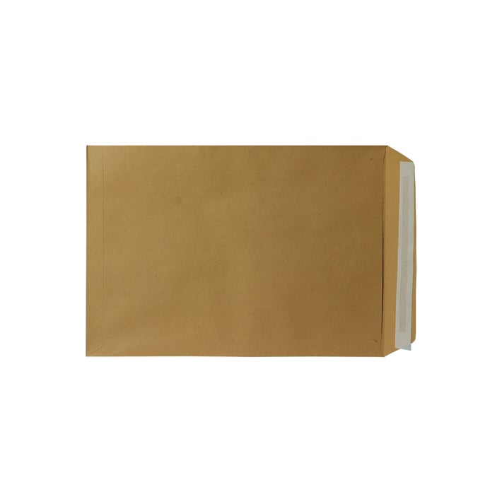 Top Office Плик, E4, 280 x 400 mm, хартиен, със самозалепваща лента, кафяв, 250 броя