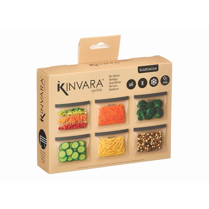 Комплект пликове Kinvara, Peva, 1000 ml, 6 броя