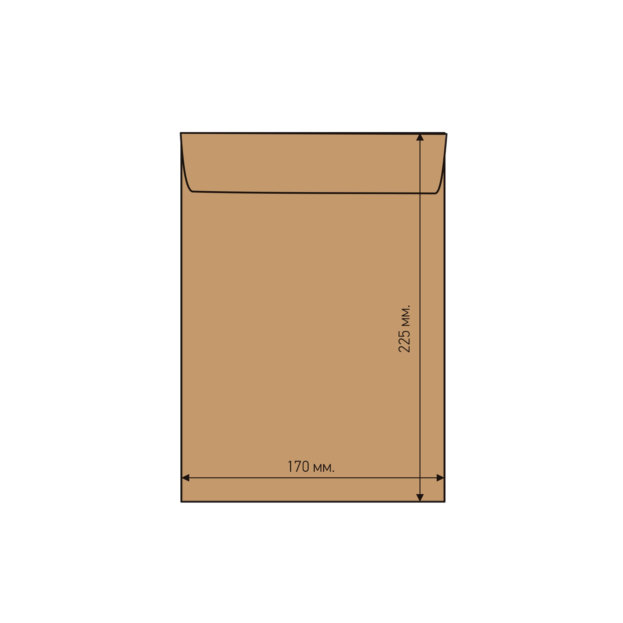 Airpoc Плик с въздушни мехурчета C/13, 225 x 175 mm, със самозалепваща лента, кафяв