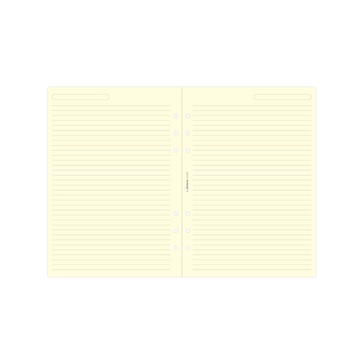 Filofax Пълнител за органайзер, A5, на редове, кремави листове