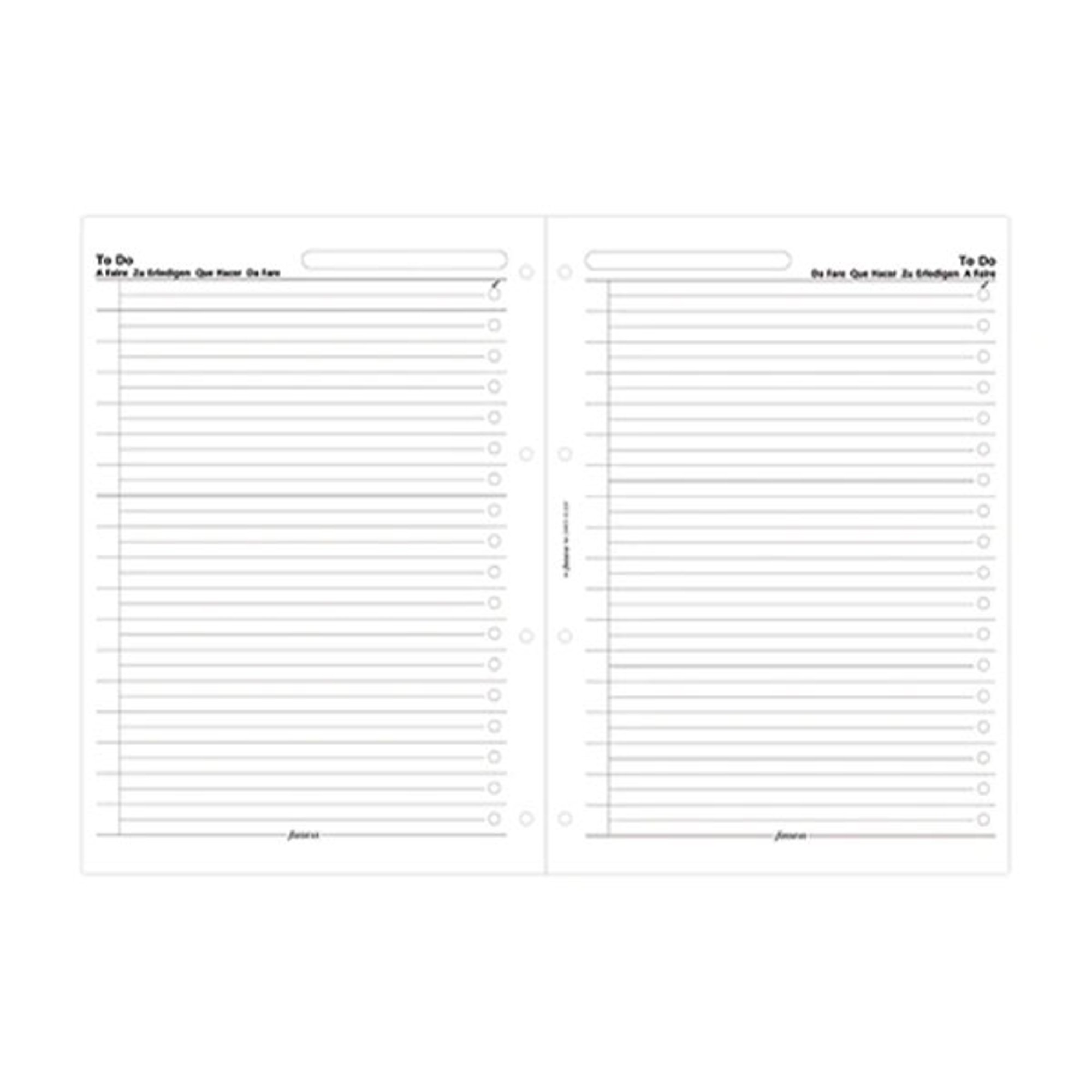 Filofax Пълнител за органайзер To Do, A4