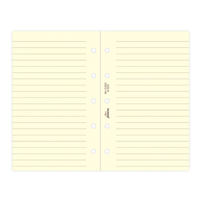 Filofax Пълнител за мини органайзер Cotton Cream Mini, на редове