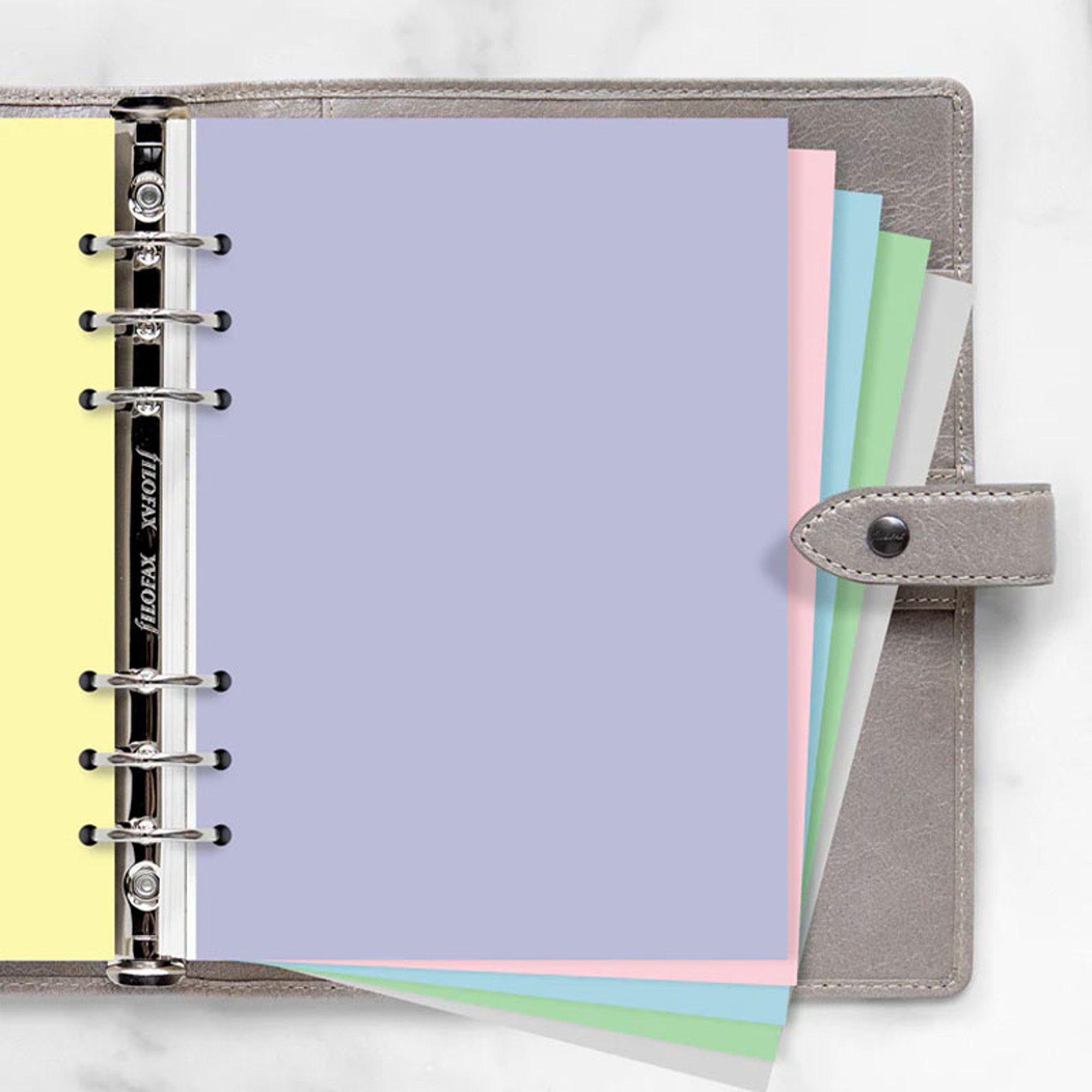 Filofax Пълнител за органайзер Pastel, A5, цветен