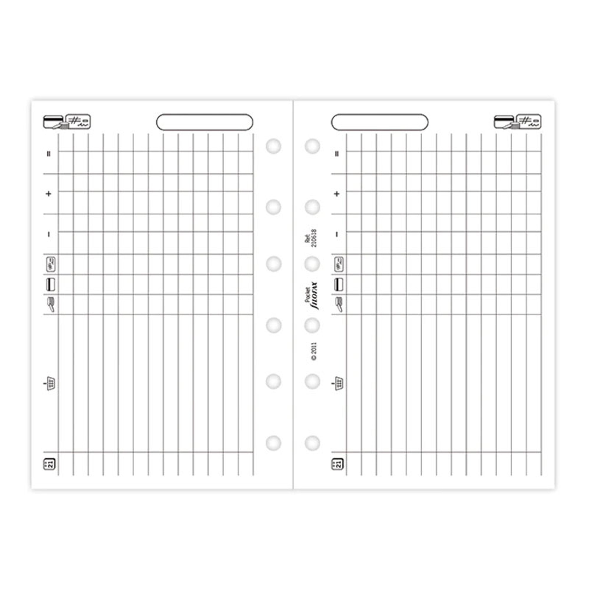 Filofax Пълнител за органайзер Pocket, финанси