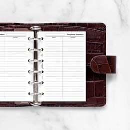 Filofax Пълнител за органайзер Pocket, за имена и телефони