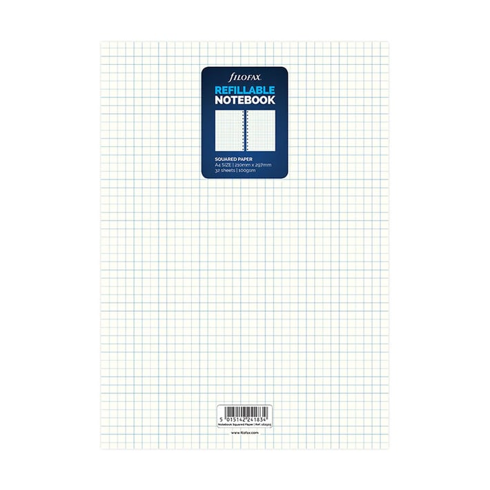 Filofax Пълнител за тефтер, A4, на квадратчета