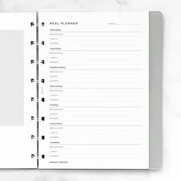 Filofax Пълнител за тефтер, A5, меню