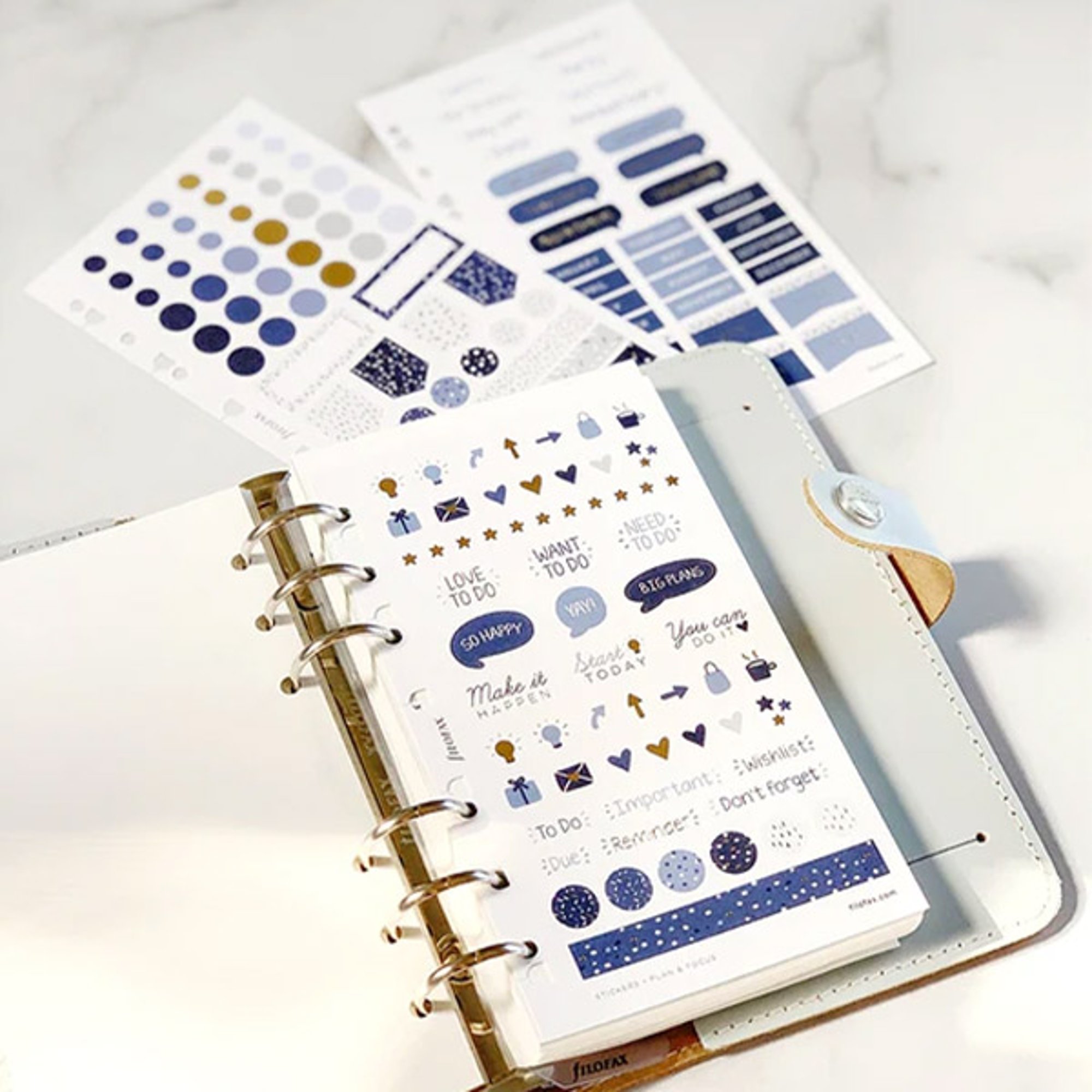 Filofax Стикери Indigo