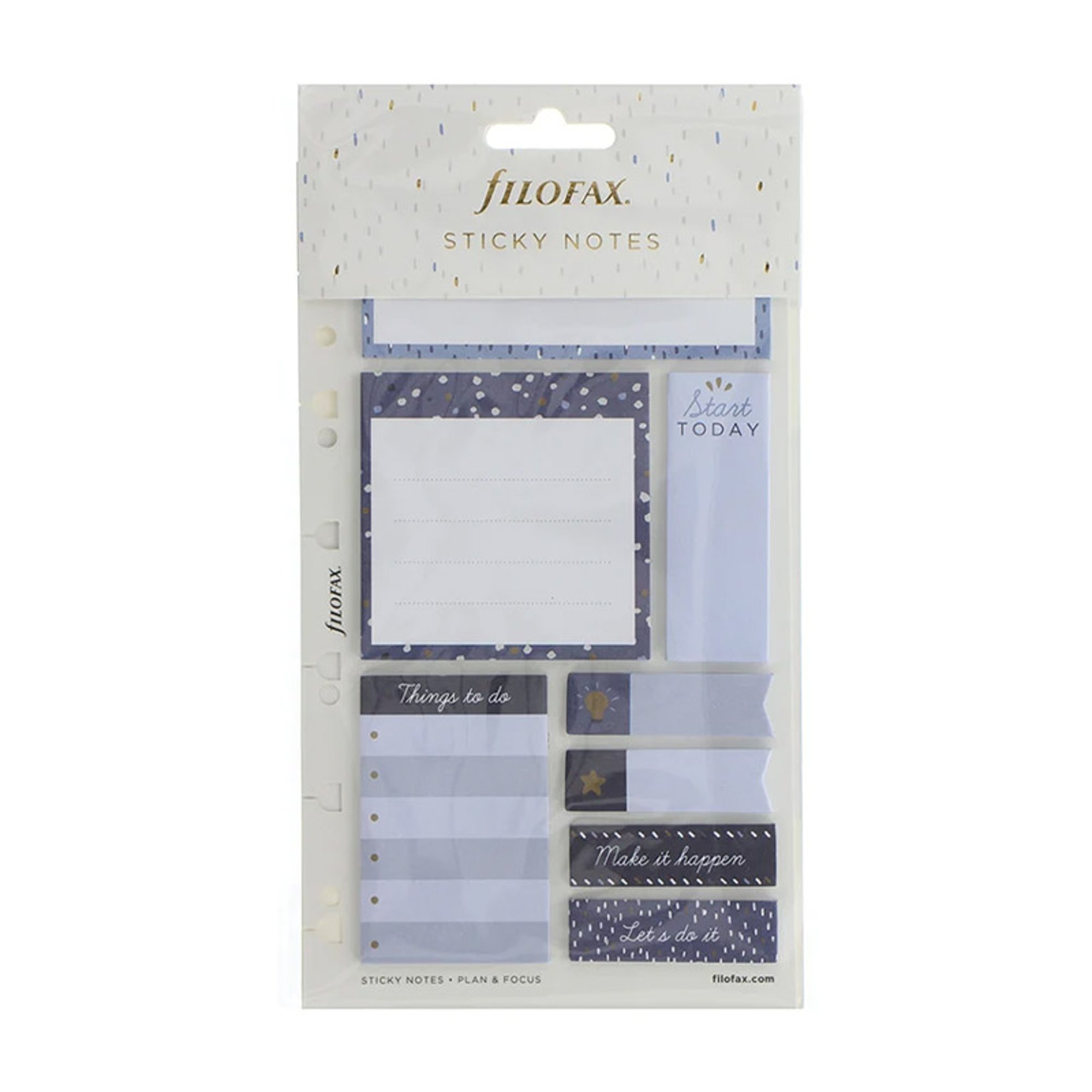 Filofax Самозалепващи листчета Indigo