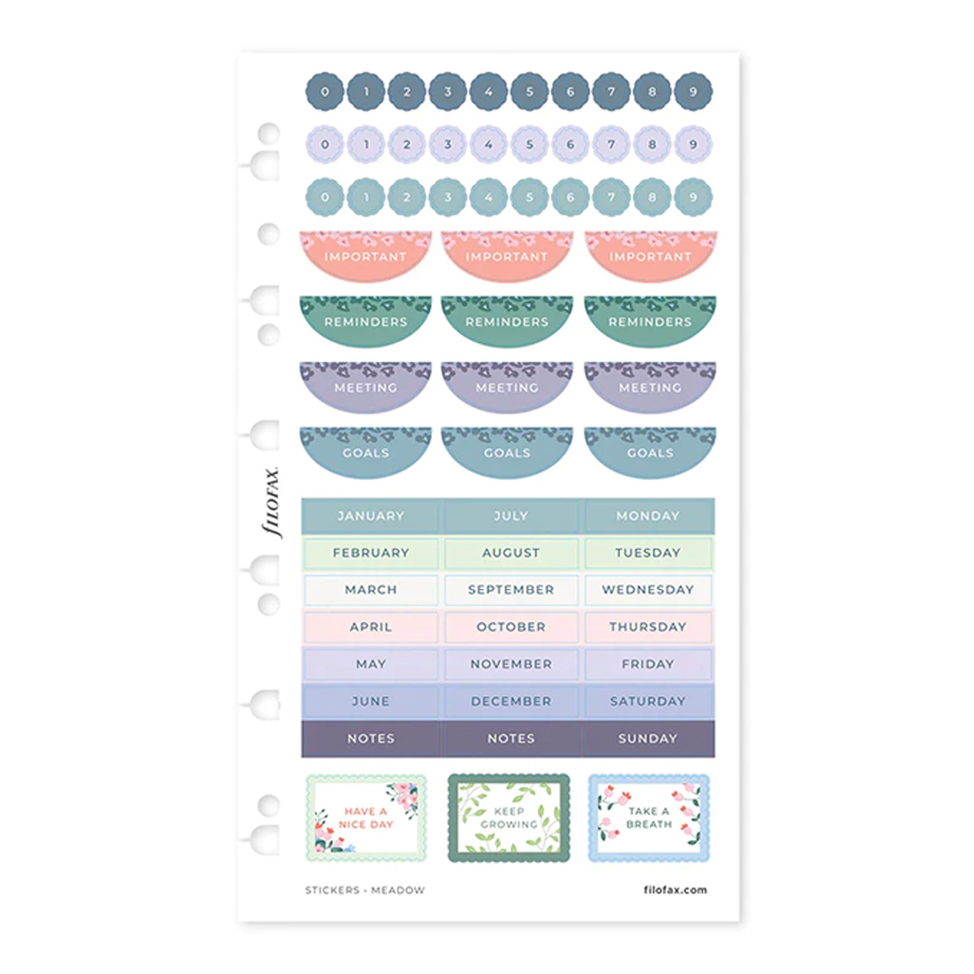 Filofax Стикери Meadow