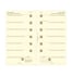 Filofax Пълнител за органайзер Classic, Personal, кремава хартия, за 2025 година, 1 седмица на страница