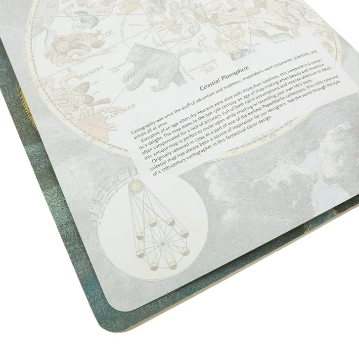 Paperblanks Тетрадка Celestial Planispere, A5, на точки, 40 листа