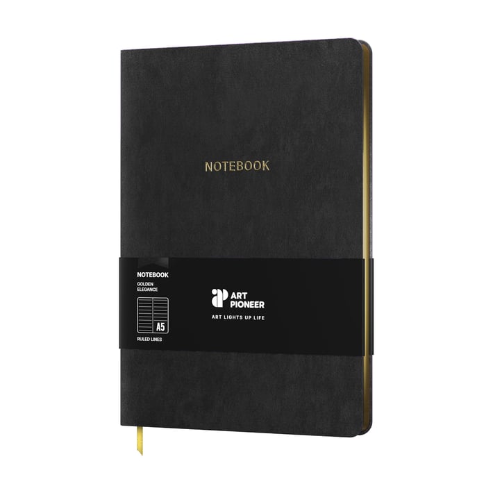 Art Pioneer Тетрадка Velvet Executive, A5, корица кадифе, 96 листа, червена