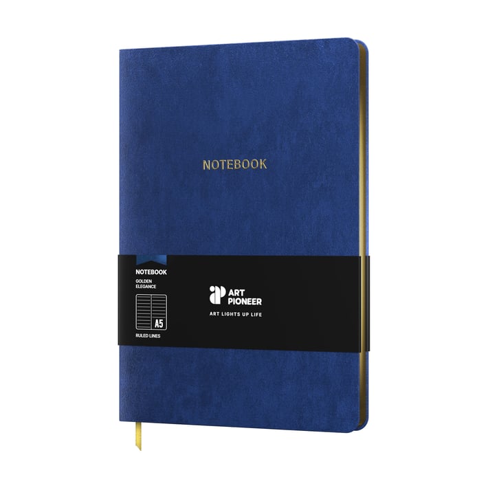 Art Pioneer Тетрадка Velvet Executive, A5, корица кадифе, 96 листа, синя