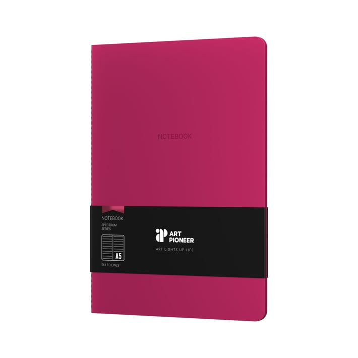 Art Pioneer Тетрадка Velvet Executive, A5, шита, 64 листа, череша