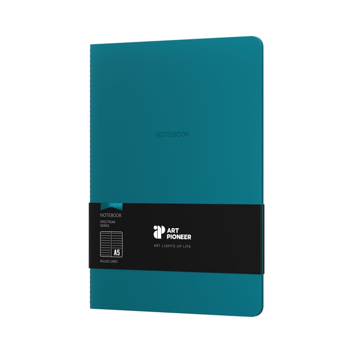 Art Pioneer Тетрадка Velvet Executive, A5, шита, 64 листа, тъмносиня