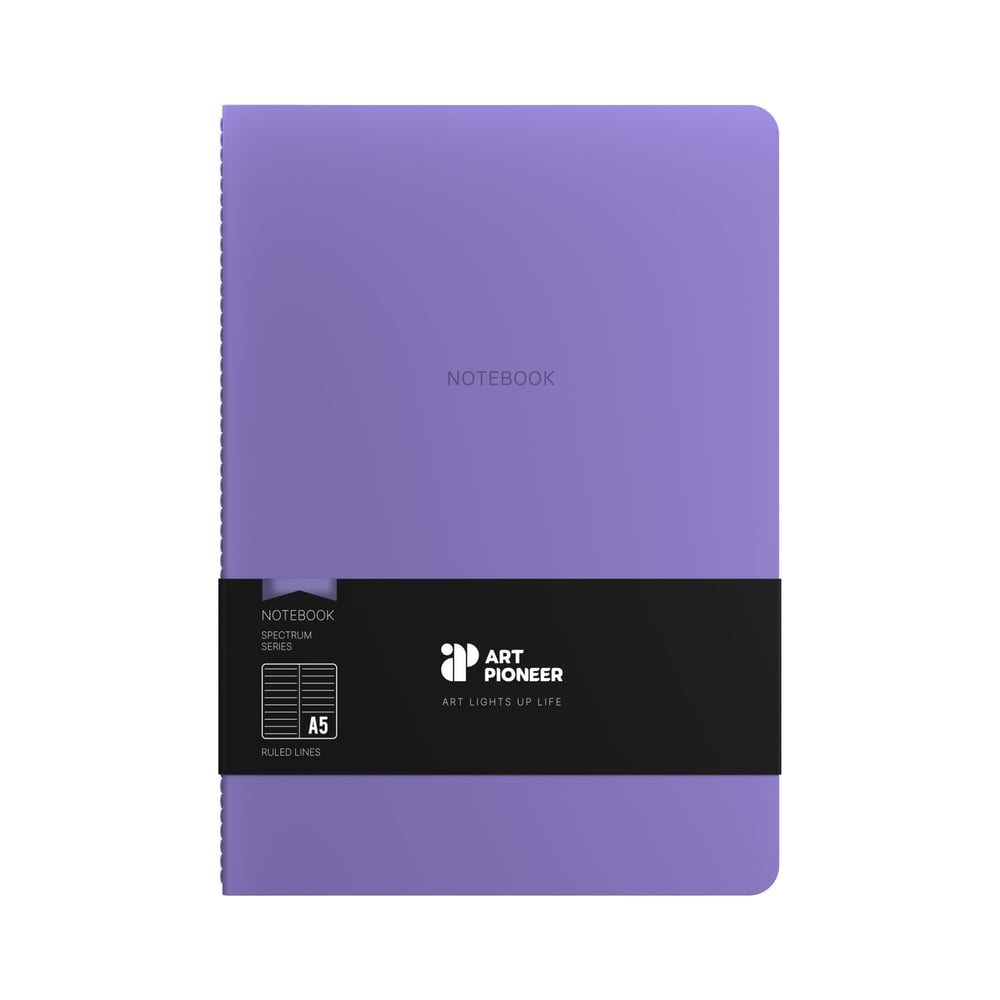 Art Pioneer Тетрадка Velvet Executive, A5, шита, 64 листа, лилава