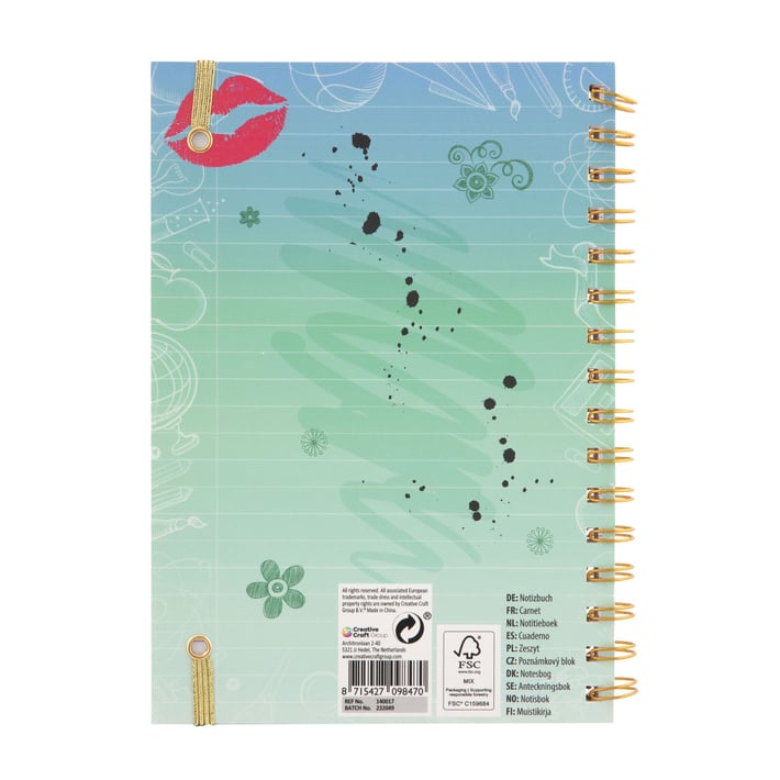 Moxy Тетрадка Besties, A5, 60 листа, синя