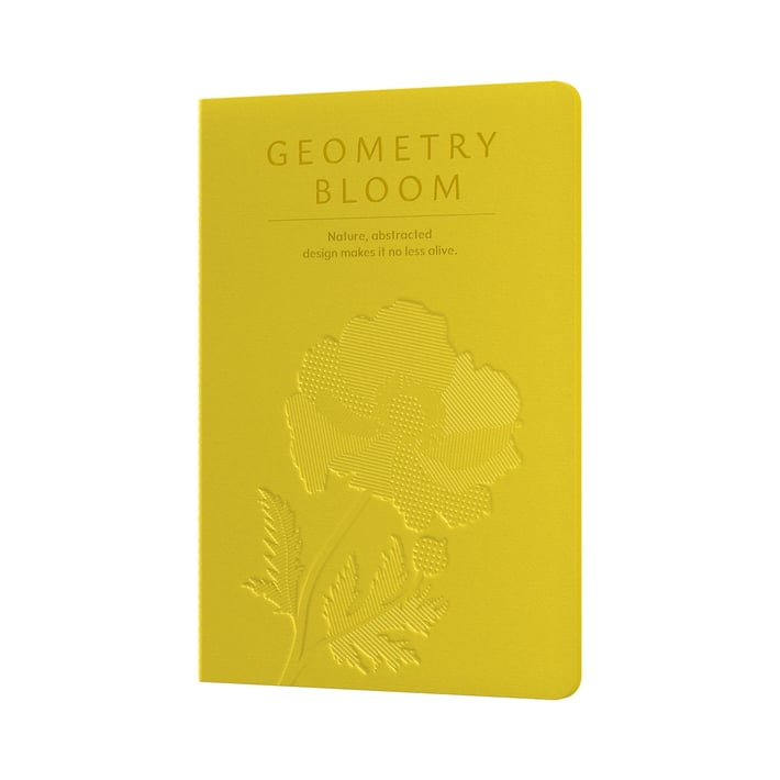 Art Pioneer Тетрадка Geometry Bllom, A5, шита, 60 листа, жълта