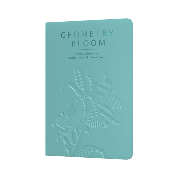 Art Pioneer Тетрадка Geometry Bllom, A5, шита, 60 листа, морскозелена