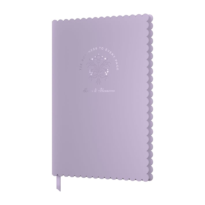 Art Pioneer Тетрадка Bows & Blossoms, A5, твърда корица, 96 листа, лилава