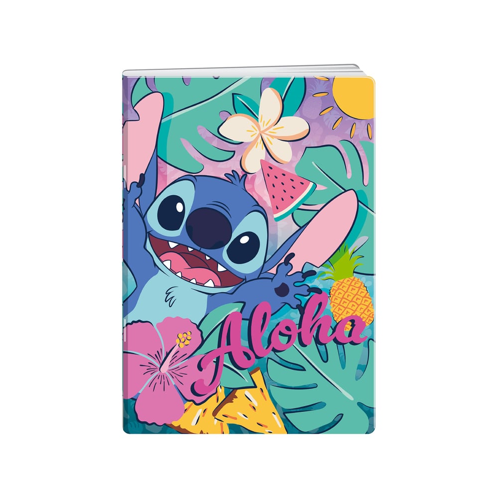 Disney Тетрадка Stitch Aloha, A5, малки квадратчета 5 x 5 mm, офсетова хартия, 20 листа