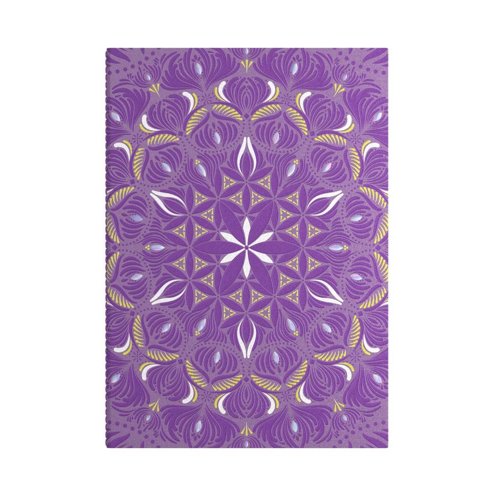 Art Pioneer Тетрадка, A5, шита, широки редове, 64 листа, лилава