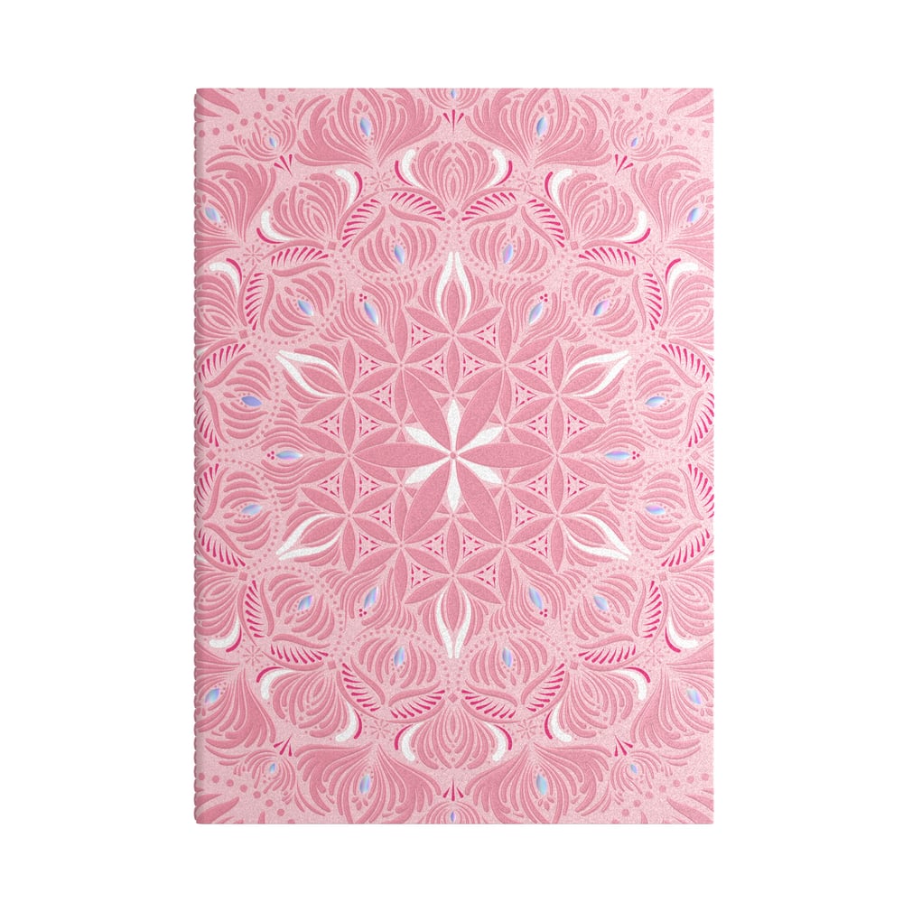 Art Pioneer Тетрадка, A5, шита, широки редове, 64 листа, розова