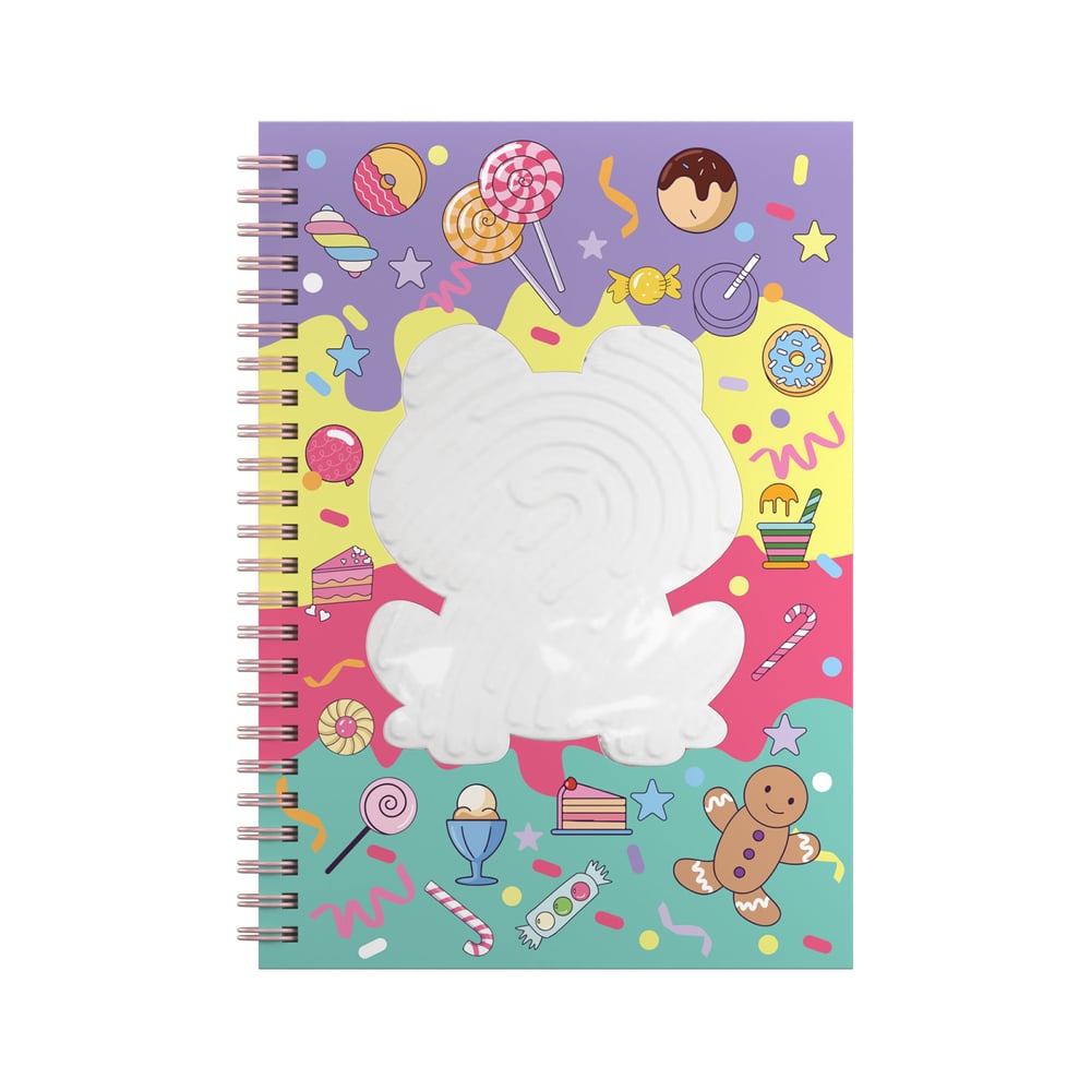 Art Pioneer Тетрадка Frog, A5, широки редове, твърда корица, със спирала, 80 листа