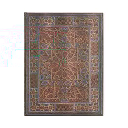 Paperblanks Тефтер Midnight, 180 х 230 mm, широки редове, твърда корица, 72 листа