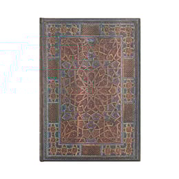 Paperblanks Тефтер Midnight, Midi, широки редове, твърда корица, 72 листа
