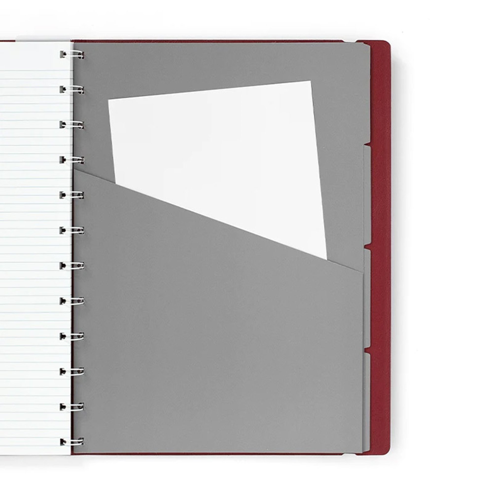 Filofax Тефтер Classic Bright, A4, на редове, бордо