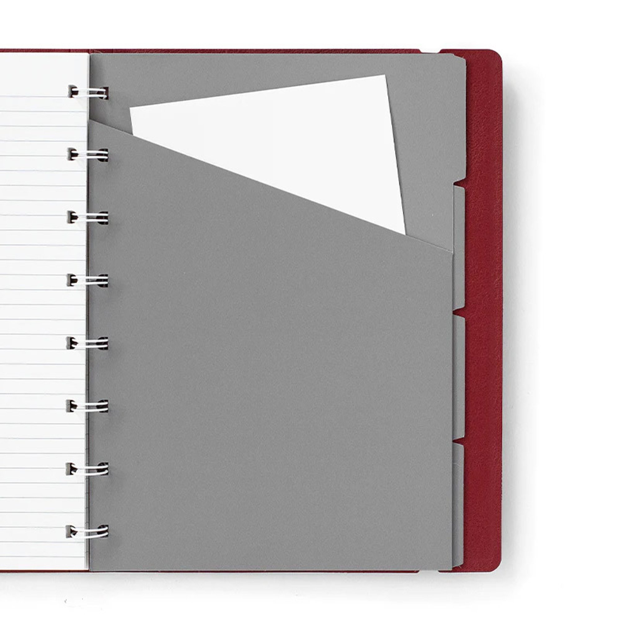 Filofax Тефтер Classic Bright, A5, на редове, бордо