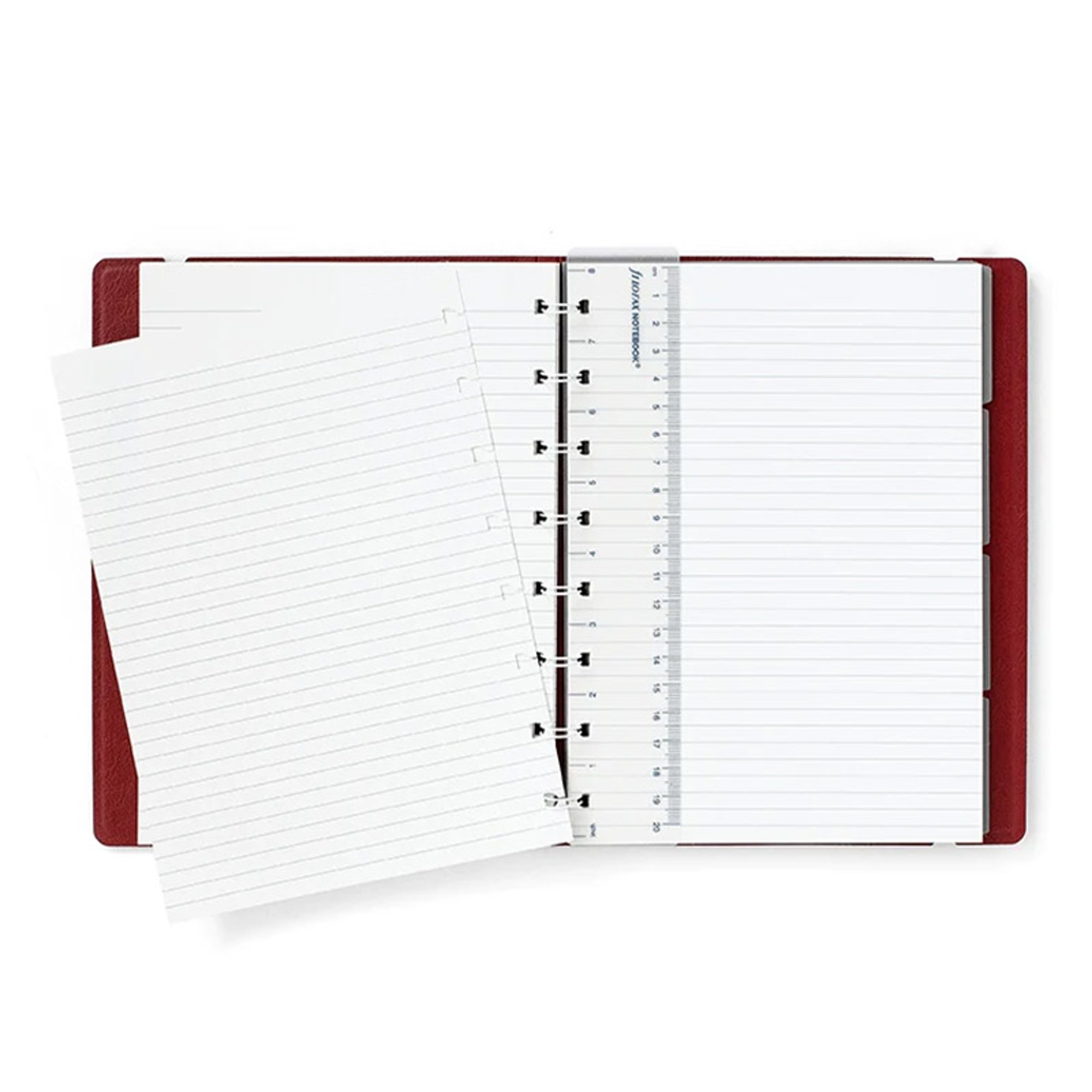 Filofax Тефтер Classic Bright, A5, на редове, бордо