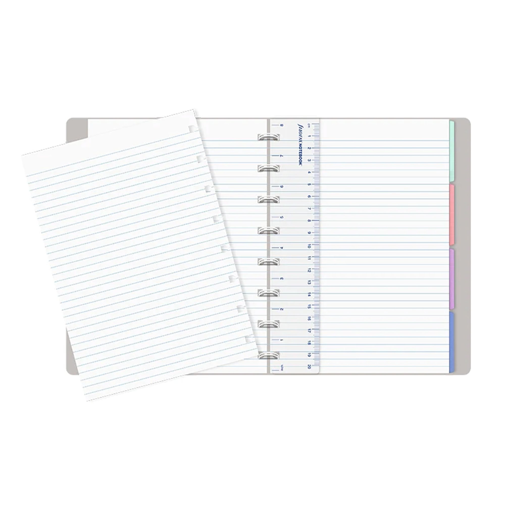 Filofax Тефтер Classic Pastel, A5, светлосив