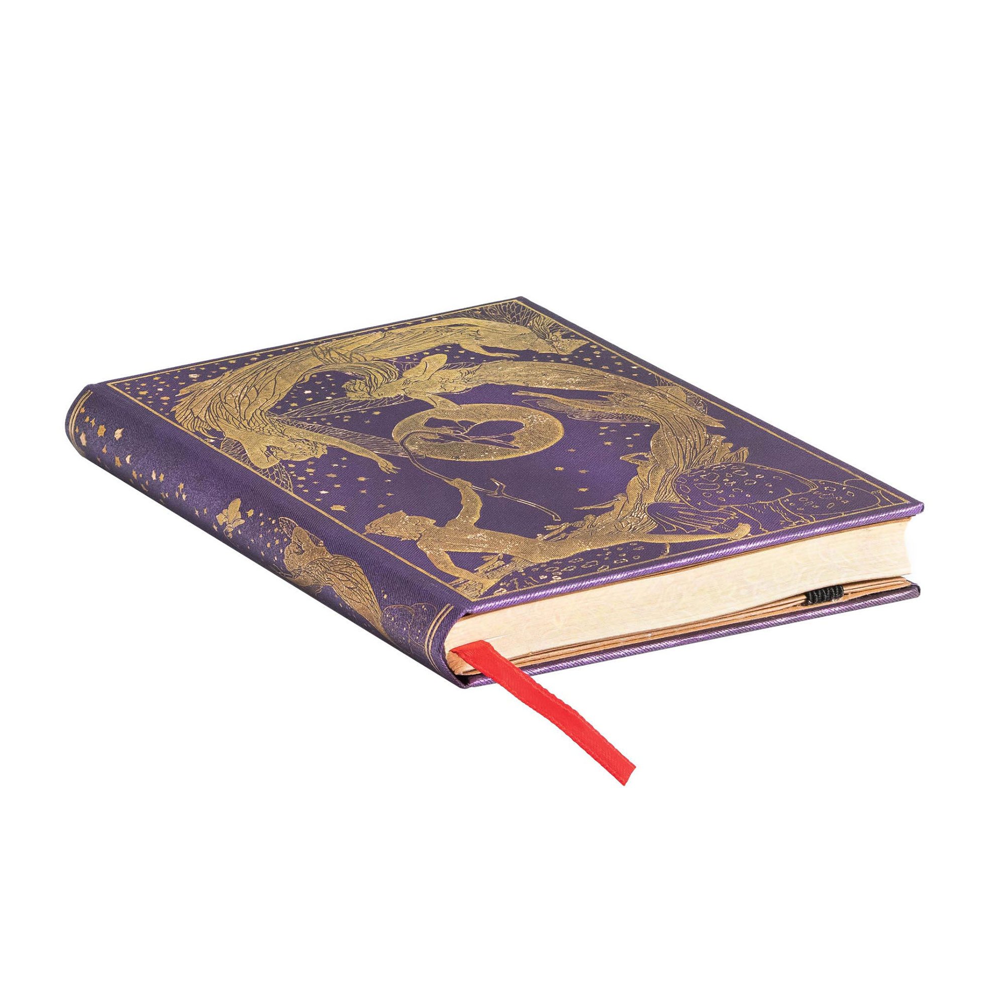 Paperblanks Тефтер Violet Fairy, Mini, широки редове, твърда корица, 88 листа