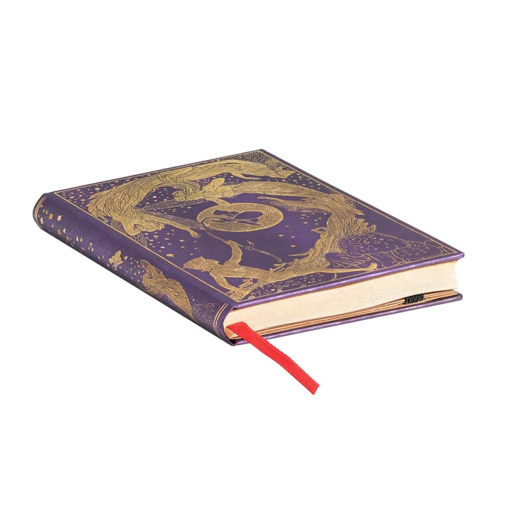 Paperblanks Тефтер Violet Fairy, Mini, широки редове, твърда корица, 88 листа