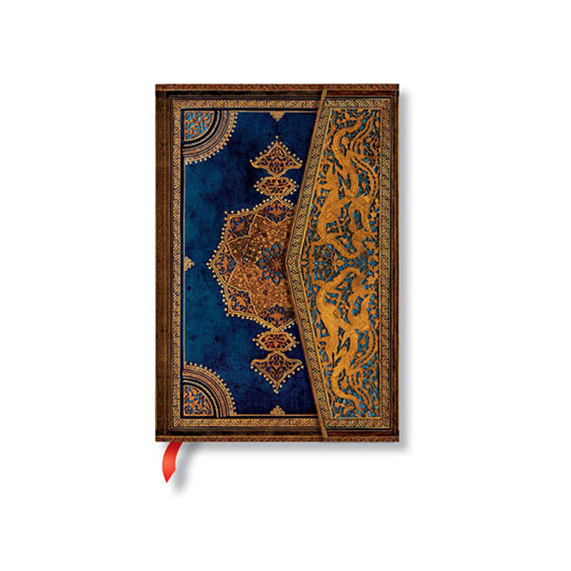 Paperblanks Тефтер Safavid Indigo, Mini, широки редове, твърда корица, 88 листа