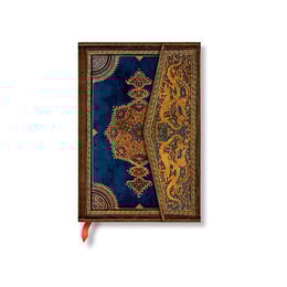 Paperblanks Тефтер Safavid Indigo, Mini, широки редове, твърда корица, 88 листа