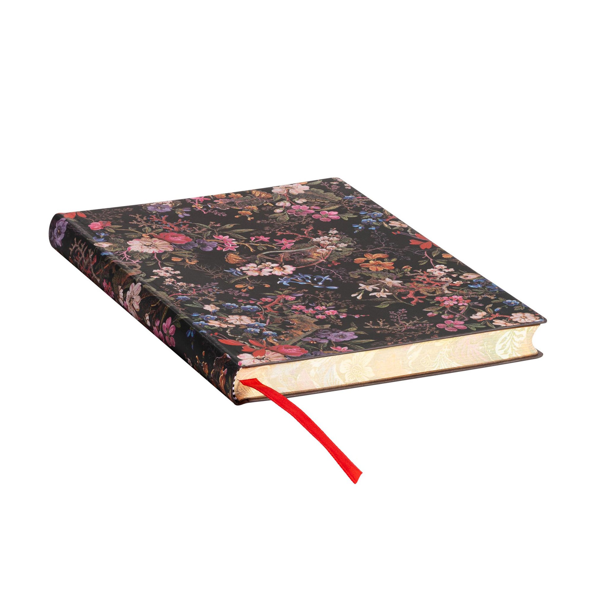 Paperblanks Тефтер Floralia, Midi, широки редове, мека корица, 88 листа